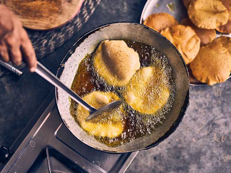 Aceite usado de freir en cocina